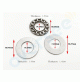 Bearing Piston Pin - Needle Thrust Bearing for Yamaha Outboard Motor 15HP 9.9HP 93341-41414 Parsun Hidea Seapro - 93341-414V1- RCMA